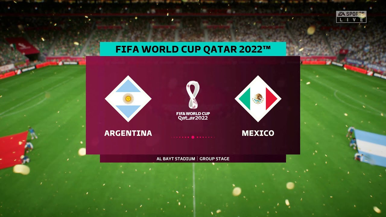 FIFA World Cup 2022 - Argentina Vs Mexico - (Group C) - 26th November 2022 - FIFA 23