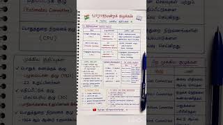 🇮🇳 பாராளுமன்றக் குழுக்கள் | TNPSC Polity Notes in 1 Minute 🔥 | Group 2, 4, VAO