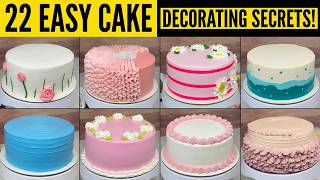 Easy Cake Decorating 22 Ideas — Full Tutorial Step by Step 🎂