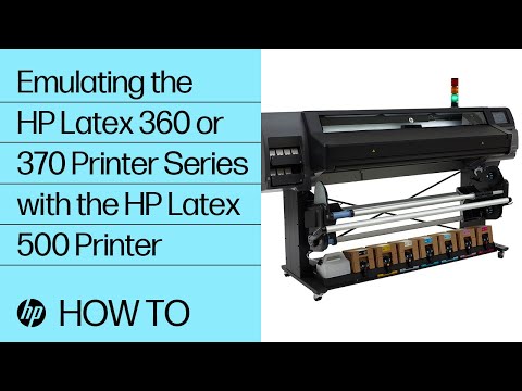 Emulating the HP Latex 360 or 370 Printer Series with the HP Latex 500 Printer | HP Latex | HP