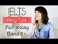 Full IELTS Writing Task 2 essay | STRUCTURE, TASK, SAMPLE ANSWER (Part 1 - Task Response)