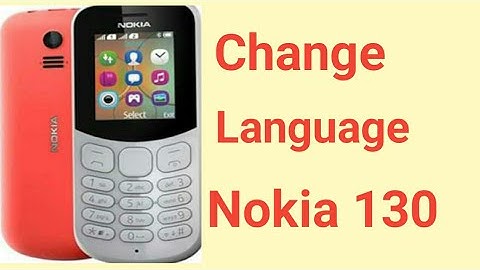 How to change language on Nokia 130