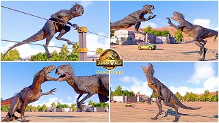 Scorpios REX All Perfect Animations & Interactions  Jurassic World Evolution 2 Camp Cretaceous DLC