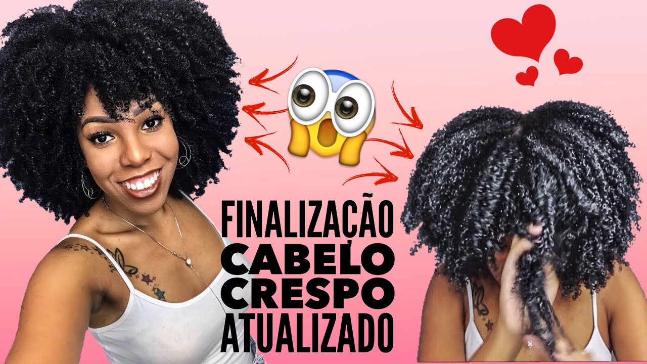 FINALIZAÇÃO ATUALIZADA CABELO CRESPO (definição e volume) - Por  LUANY CRISTINA