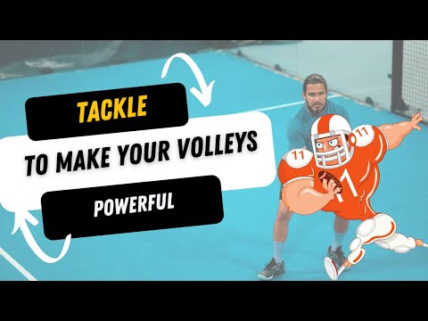Volley technique: core rotation and weight transfer