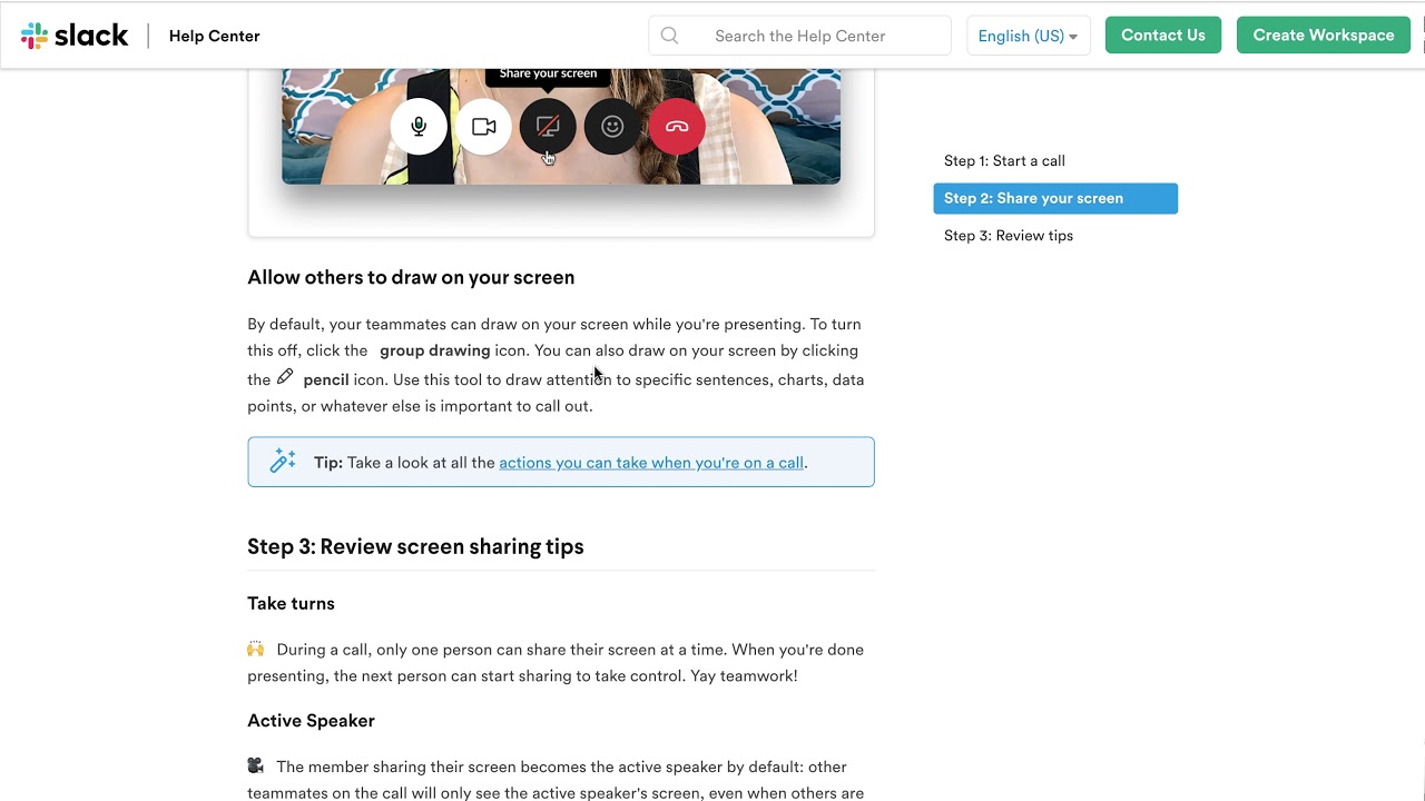 Slack Screen Sharing - Guide