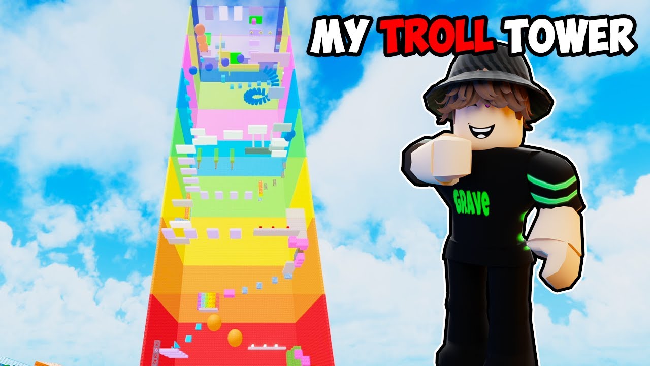 Я закончил строить свою собственную башню троллей в Roblox Построить башню... (это невозможно)