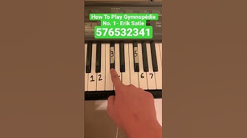 Thumbnail of How To Play Gymnopédie No. 1- Erik Satie #shorts