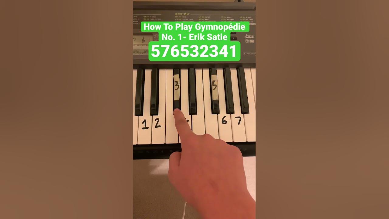 How To Play Gymnopédie No. 1- Erik Satie #shorts