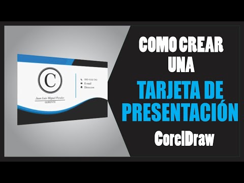 Como hacer una tarjeta de presentación FÁCIL en CorelDraw