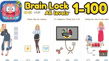 Brain Lock Game All Level 1 - 100 Complete Game Gameplay Walkthrough | (iOS - Android)