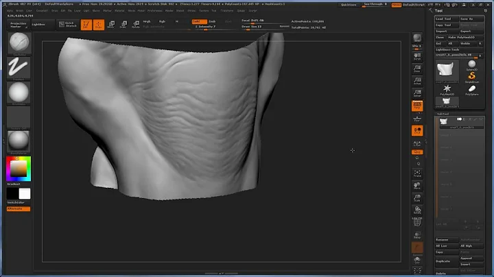 Detailing an Organic Character in ZBrush