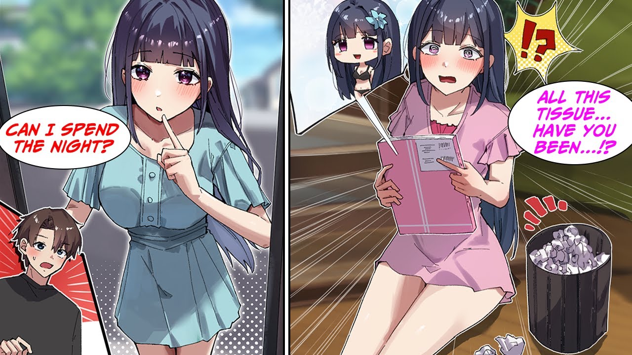 [Manga Dub] The model next door lost her keys, so I let her stay with me but she saw a pile of...