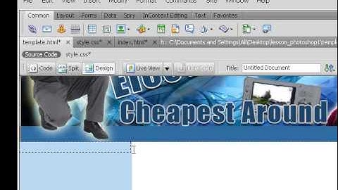 How To Slice and Code Photoshop PSD Template Lesson 7