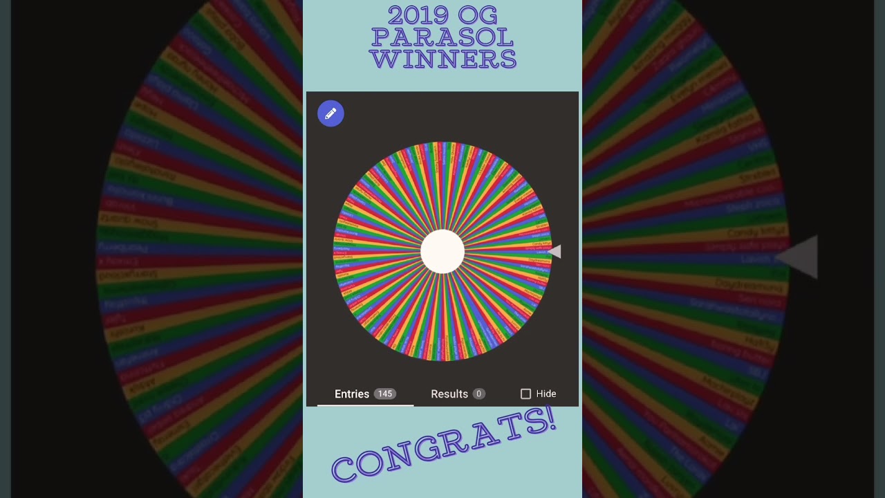 2019 OG Parasol Winners On Royale High!