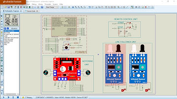 AUTOMATIC REMOTE CONTROLLED LINE FOLLOWER WHEELCHAIR PROJECT SIMULATION ON PROTEUS