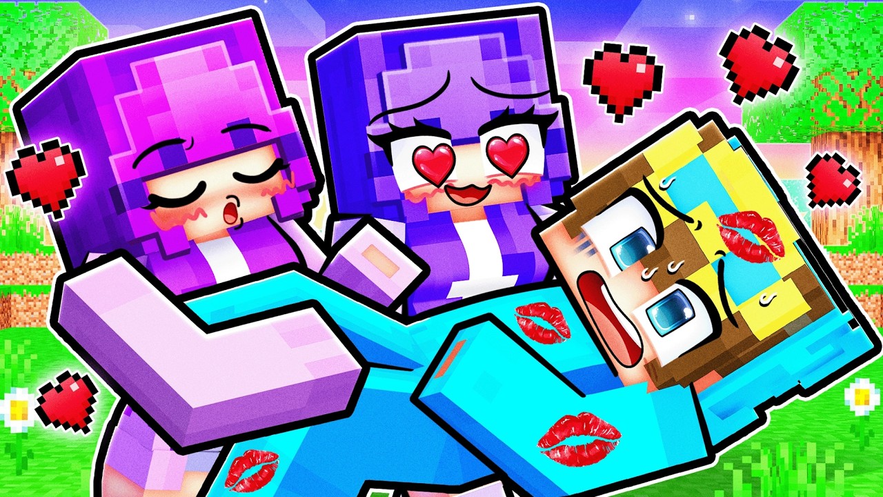 Twins Have a Crush on Me in Minecraft! - YouTube