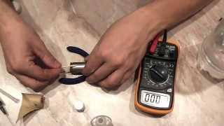 Видео восстановление NI-Cd никель кадмиевого аккумулятора 1,2 вольт от шуруповёрта