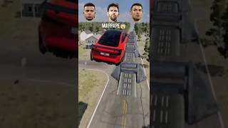 Mappape vs Messi vs Ronaldo car Jumpchallenge #ronaldo #gta