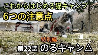 【猫とキャンプ】のるキャン△22話 特別編「これからはじめる猫キャンプ 6つの注意点」