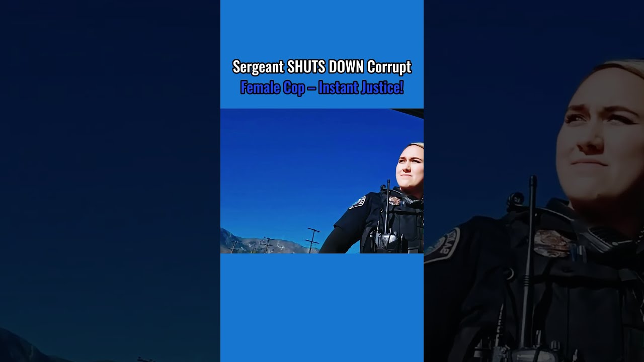 Sergeant SHUTS DOWN Corrupt Female Cop Instant Justice First Amendment Audit