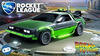 Rocket League Delorean Back to the Future Gameplay PS4 - Kids Gaming