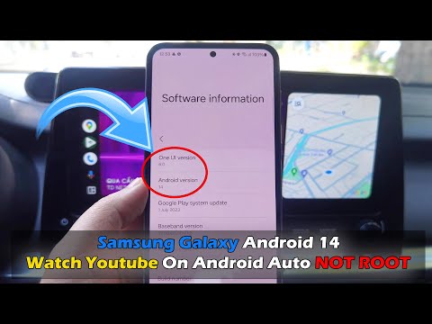 Samsung Galaxy Android 14 - Watch Youtube On Android Auto NOT ROOT