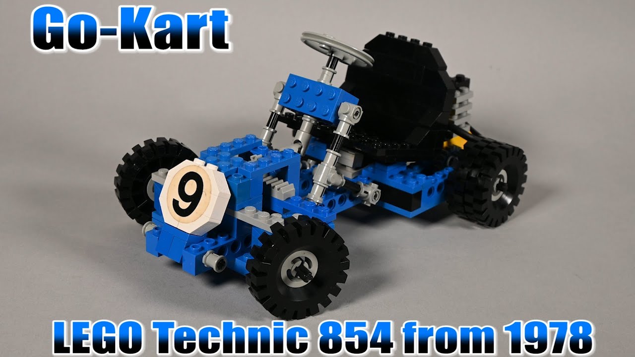 アンティーク　昔の　レトロ 47 years old!!! LEGO Technic Go-Kart 854 from 1978 - Retro Review