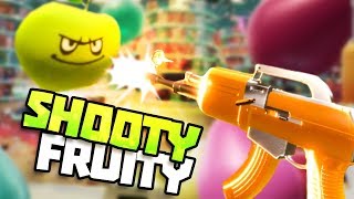 EPIC MACHINE GUN BLASTS FRUIT! - Shooty Fruity Gameplay - VR Vive Game screenshot 1