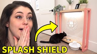 DIY Cat Feeding Station (with splash shield) - YouTube