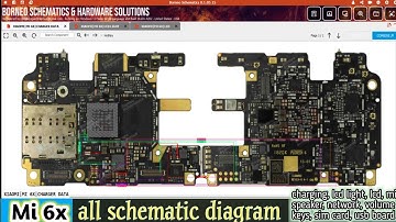 Mi 6x all schematic diagram charging lcd light lcd mic speaker network volume keys sim card usb