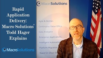 What is Rapid Application Delivery? Macro Solutions