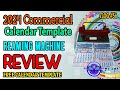 2024 COMMERCIAL CALENDAR TEMPLATE | REAMING MACHINE REVIEW | FREE CALENDAR TEMPLATE