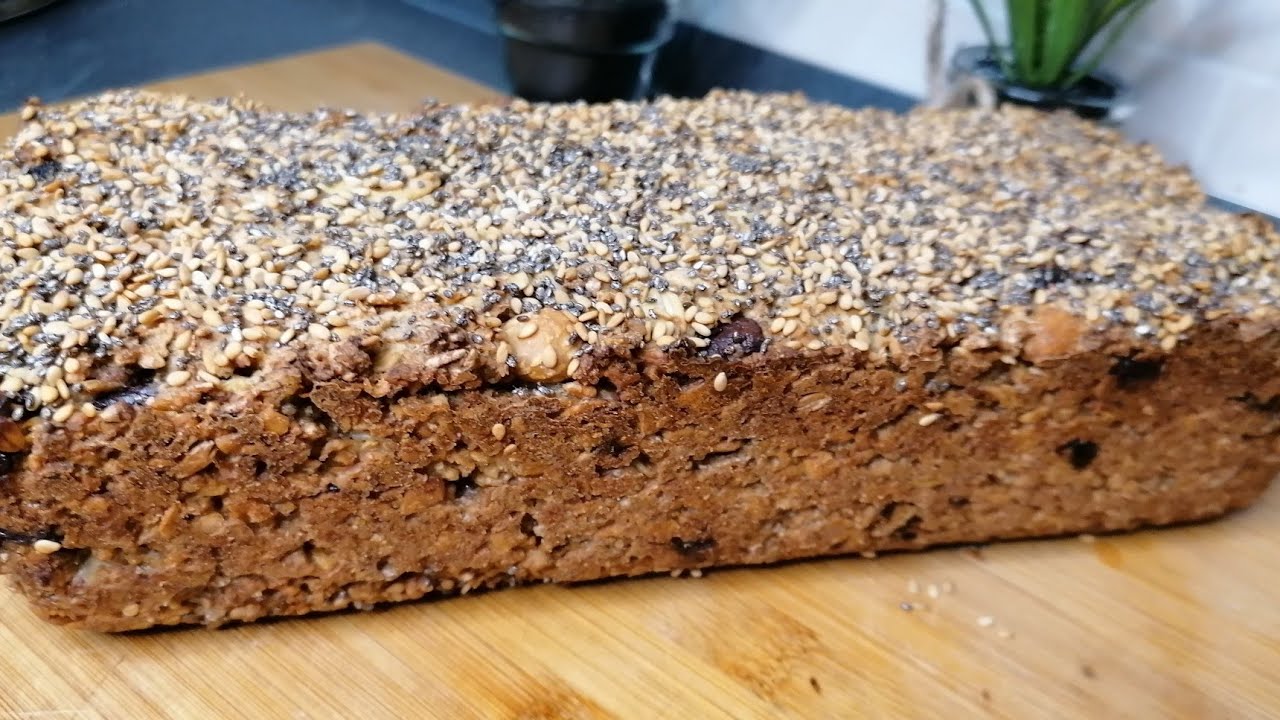 Здоровый хлеб без муки и без дрожжей, невероятно вкусный / полезный хлеб, похудание.