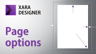 How to change the page size and options in Xara Designer Pro