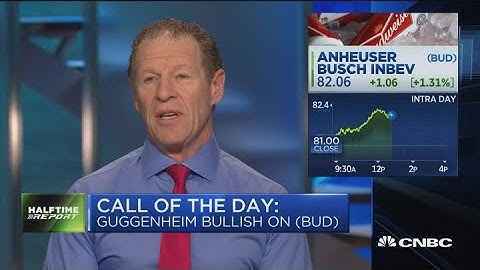 Anheuser Busch InBev named "Best Idea" at Guggenheim