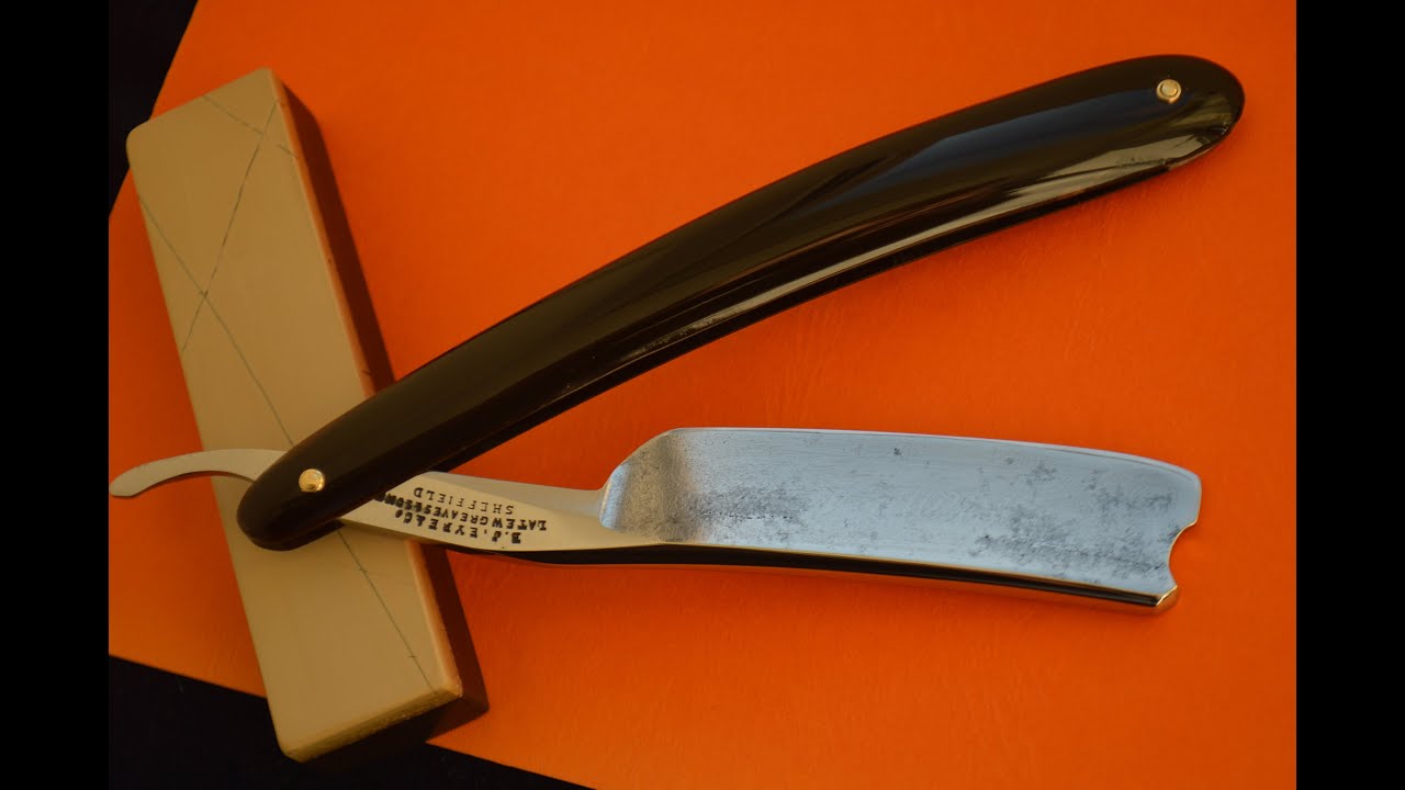 straight razor restoration B.J. Eyre Late Wm. Greaves 6/8 inch 1850s