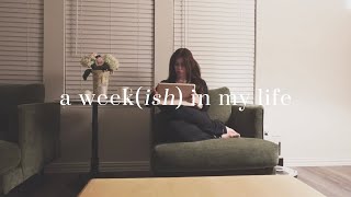 A week(ish) in my life ☁️ cozy night routine, come to work with me, mini grocery haul
