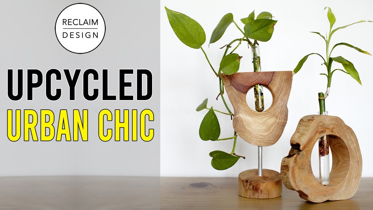 Live Edge + Test Tubes = DIY Vases²