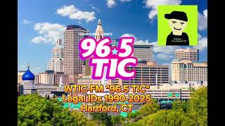 Wtic-Fm Hartford, Ct 96.5 Tic Legal Ids 1990-2025