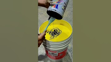 He Mixed Yellow & Black Paint… What Came Out Shocked Everyone!#shorts #inkcap