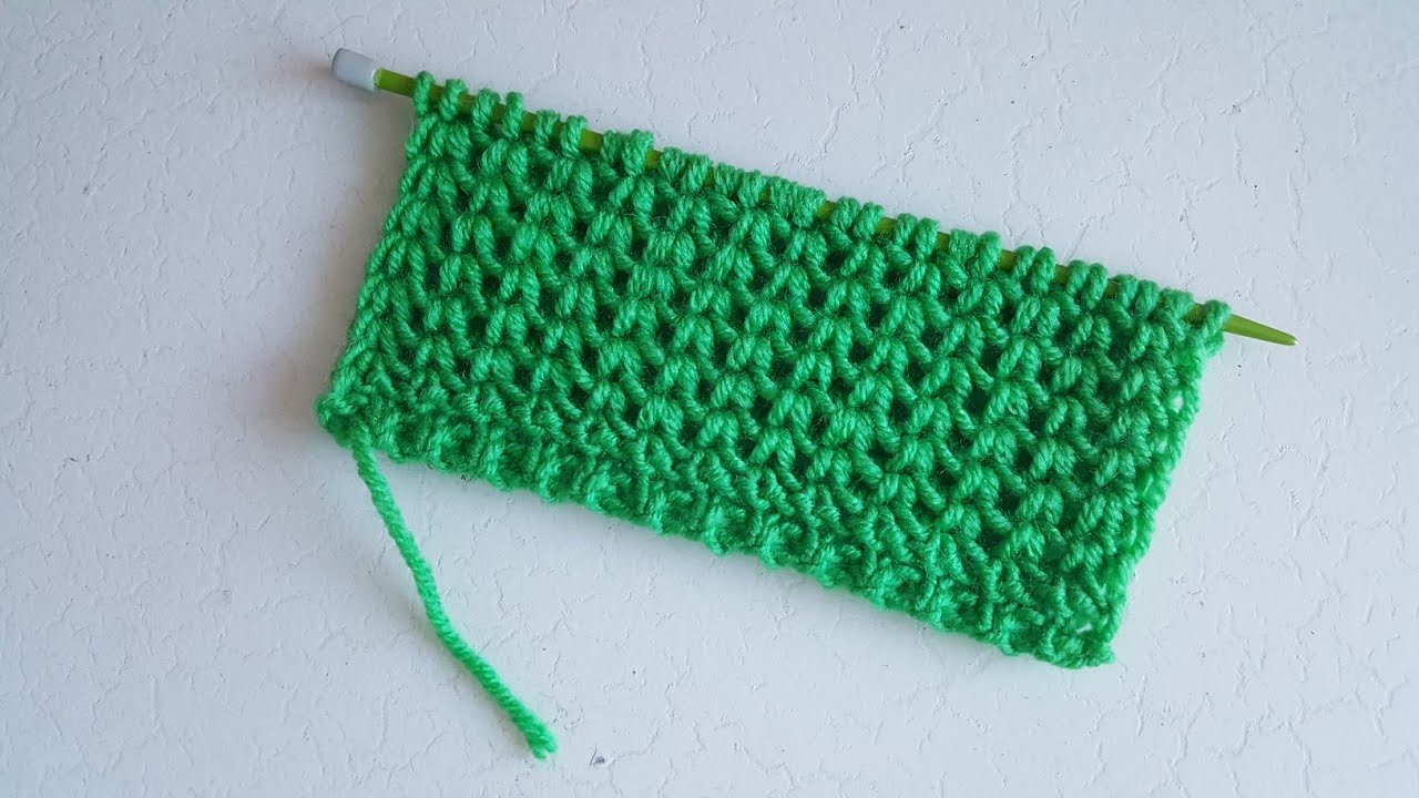 2 sırada kolayca yapılan şık örgü modeli