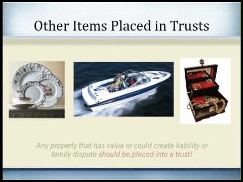 What assets should be put in a living trust?