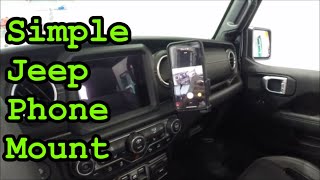 Phone Mount - Jeep Gladiator and Wrangler JL