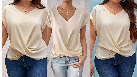 How to Cut and Sew a Twist Knot Blouse with Dart Manipulation technique.#sewingtutorial .