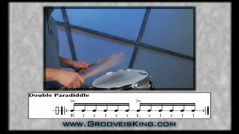 DRUM RUDIMENTS - Double Paradiddle - Drum Lessons - How to Play Drums