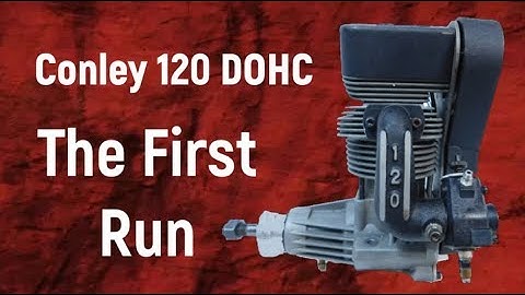 Conley 120 DOHC The First Run (engine mis-timed)