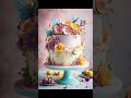Whimscal birthday cake🎂🌸🦋. Image by #seaartai , animation by #runway #aiartlove #cakedesign
