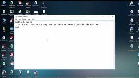 How to Hide Desktop Icons in Windows 10