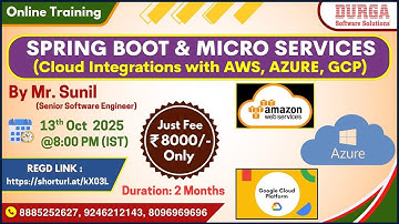 SPRING BOOT & MICRO SERVICES Online Training @ DURGASOFT